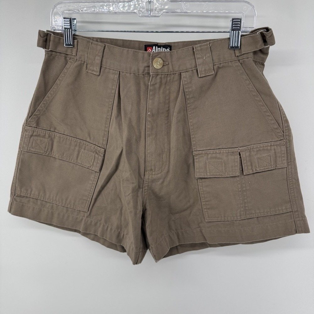 Alpine Design 234500 Shorts Womens 10 Khaki Tan High Rise Solid